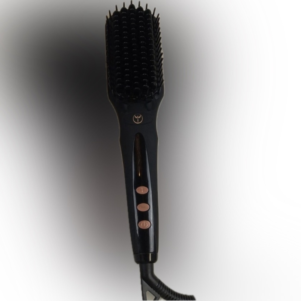 Black Thermal Heat Straightening Brush - EUC